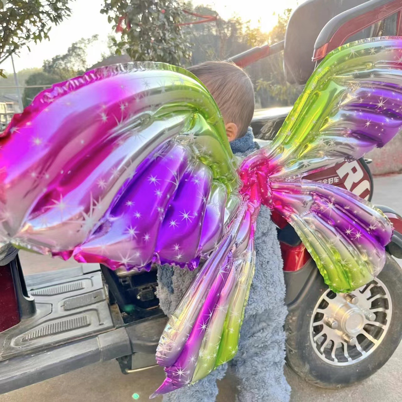 Wearable Foil Angel Wings Balloon Wearable Foil Angel Wings Balloon