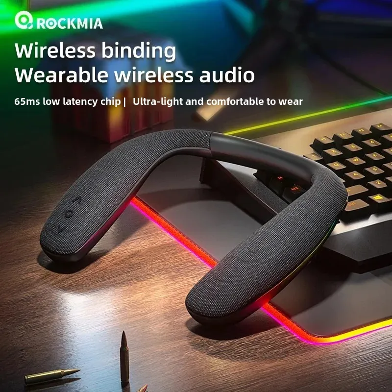 Wearable Neckband Speaker Bluetooth 5.0 Surround Sound for Gaming Traveling Walking Cycling – World Hot Selling Model