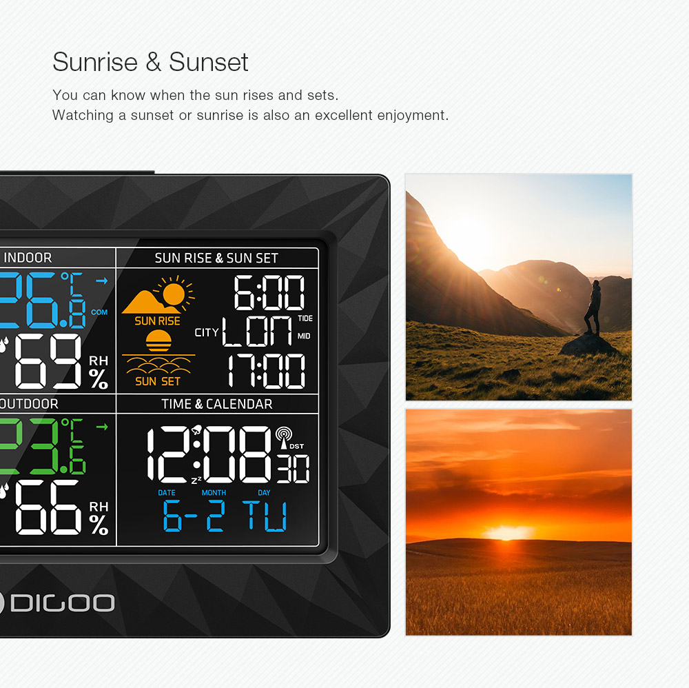 Weather Clock Forecast Digital Device Weather Clock Forecast Digital Device
