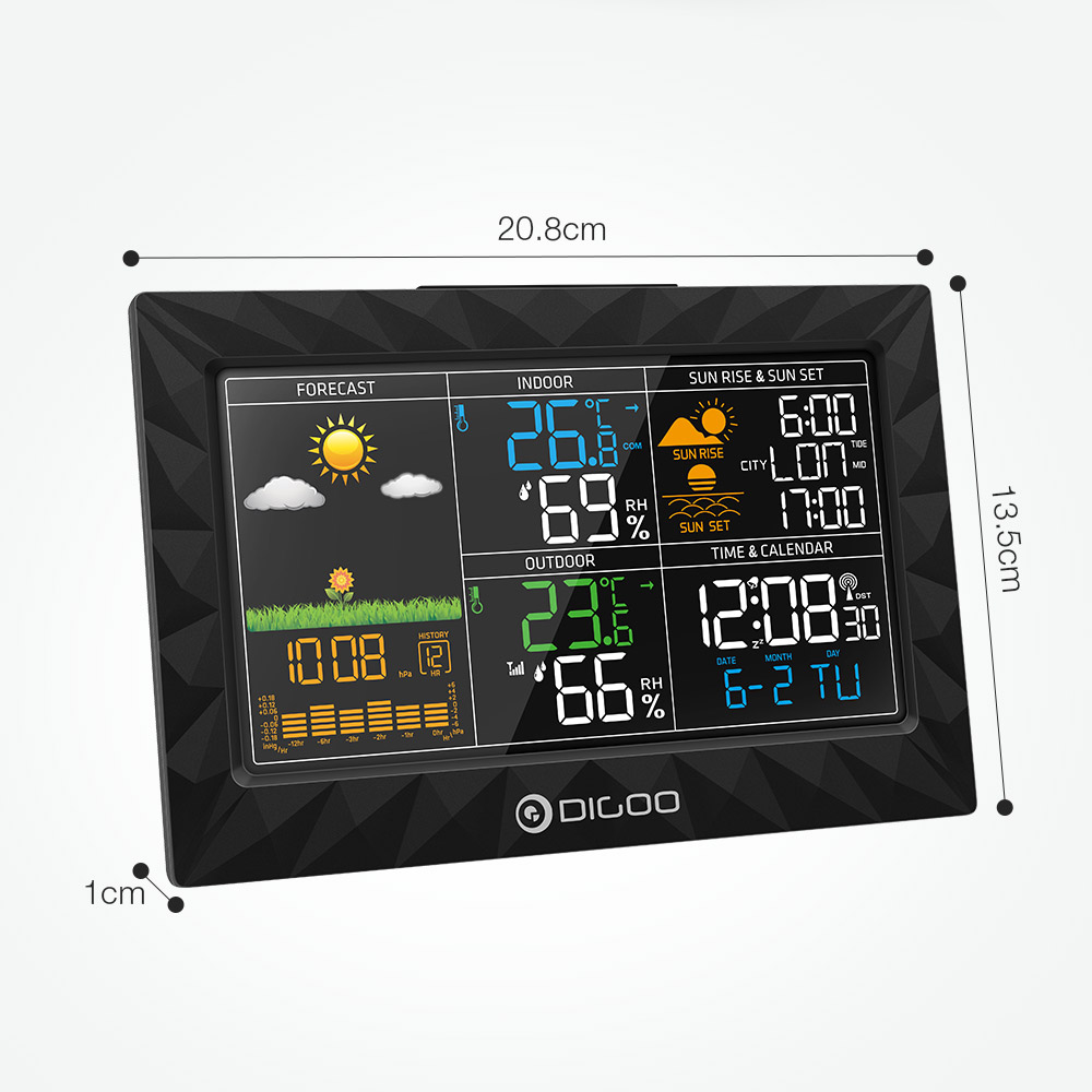 Weather Clock Forecast Digital Device Weather Clock Forecast Digital Device