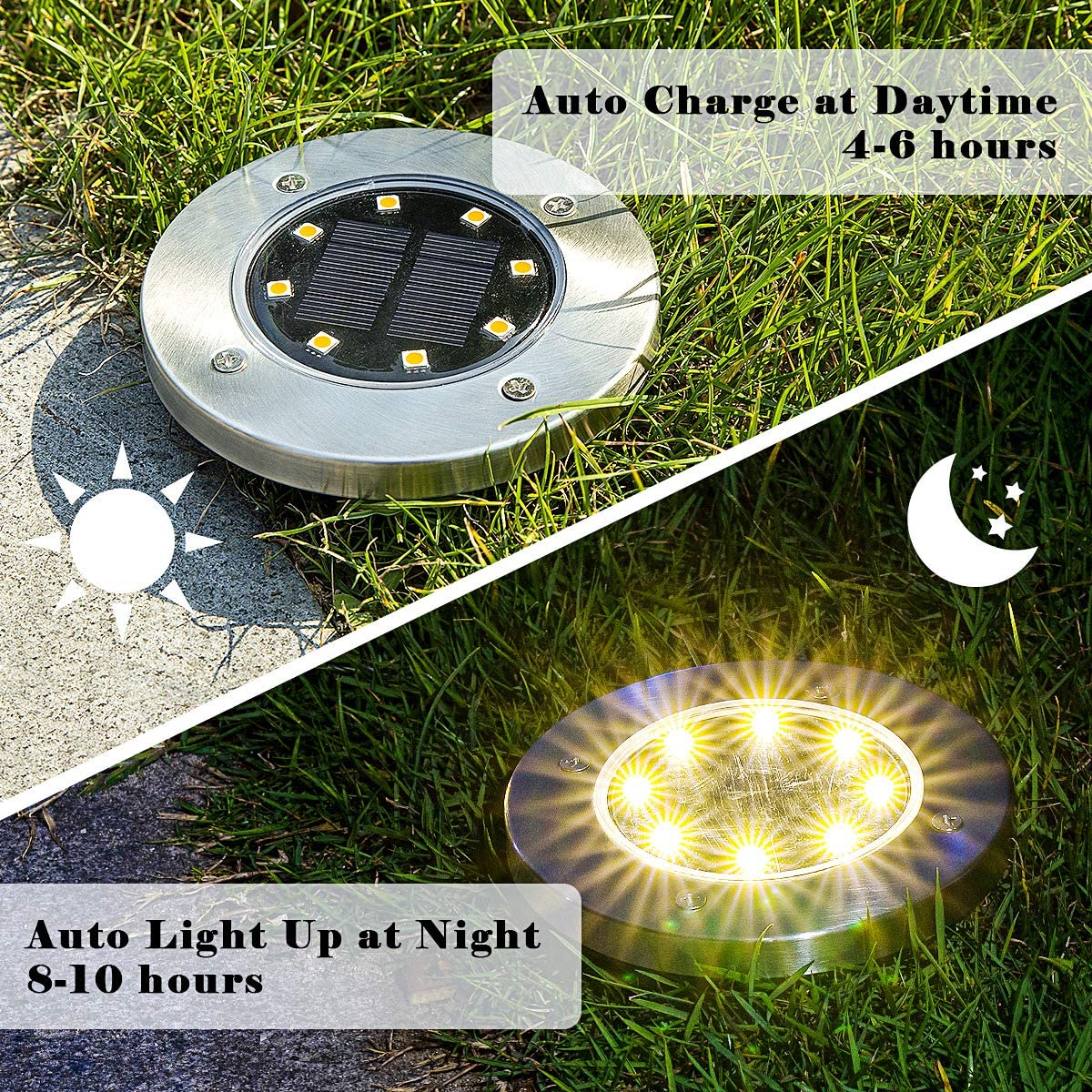 Weatherproof Solar Powered Ground Lights Weatherproof Solar Powered Ground Lights