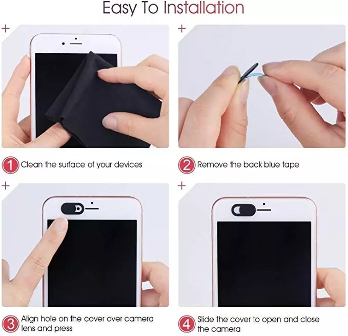 Webcam Sticker Front Camera Cover (20 pcs) Webcam Sticker Front Camera Cover (20 pcs)