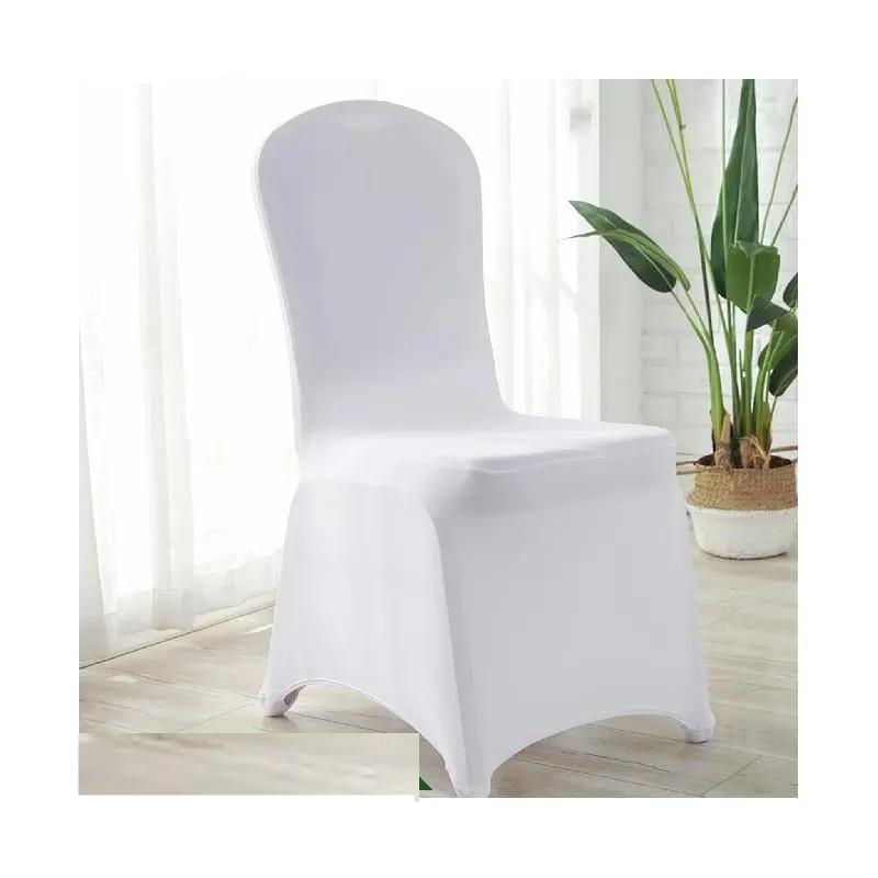 Wedding Chair Covers Spandex 50 or 100 pcs Stretch Slipcover for Restaurant Banquet Hotel Dining Party Universal Chair