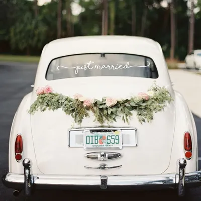 Wedding Decoration Just Married Car Sticker Wedding Decoration Just Married Car Sticker
