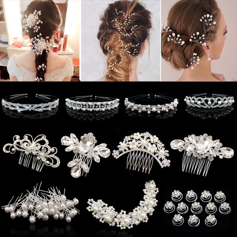 Wedding Hair Accessories Rhinestone Clips Wedding Hair Accessories Rhinestone Clips