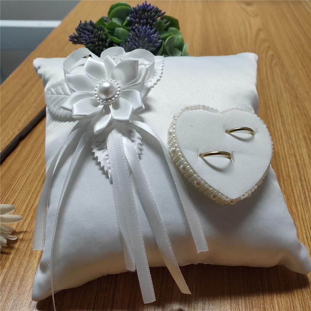 Wedding Ring Cushion with Heart Shaped Holder Wedding Ring Cushion with Heart Shaped Holder