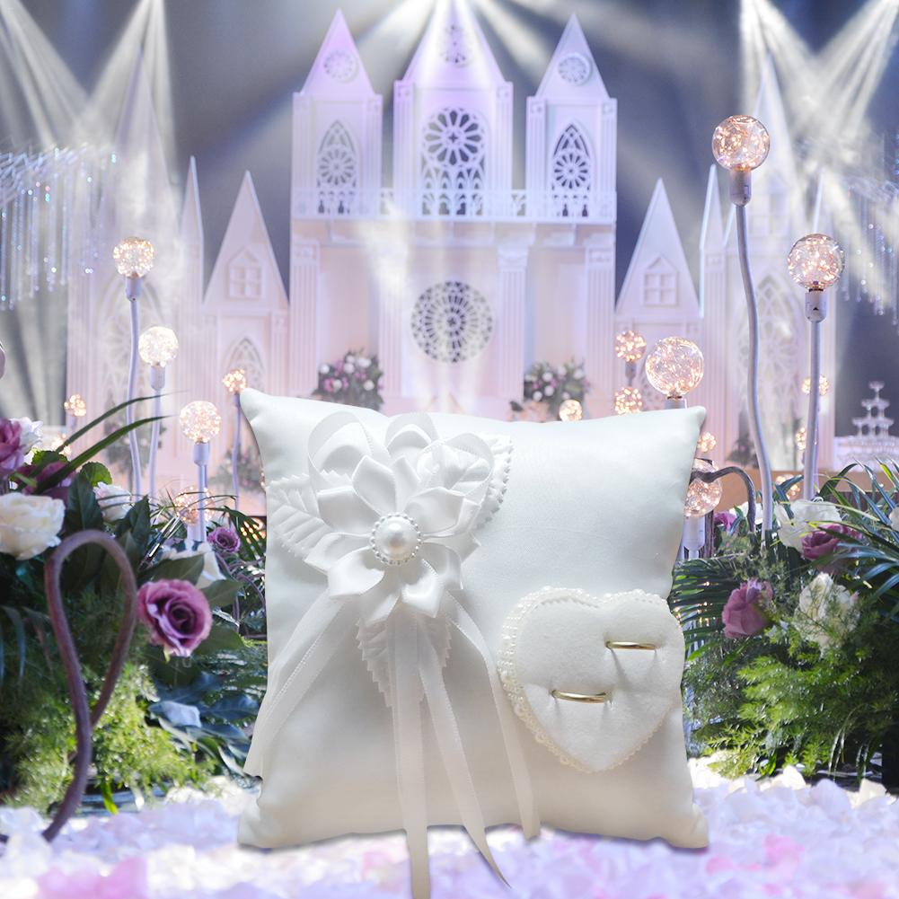Wedding Ring Cushion with Heart Shaped Holder Wedding Ring Cushion with Heart Shaped Holder