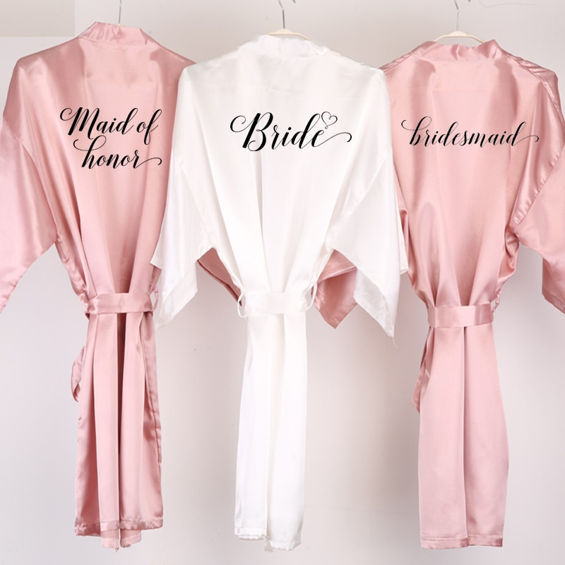 Wedding Robes Satin Dressing Gown Wedding Robes Satin Dressing Gown