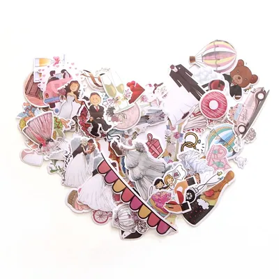 Wedding Stickers 68pcs Craft Decors Wedding Stickers 68pcs Craft Decors