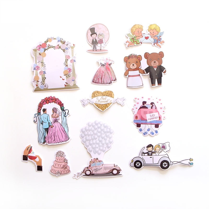 Wedding Stickers 68pcs Craft Decors Wedding Stickers 68pcs Craft Decors