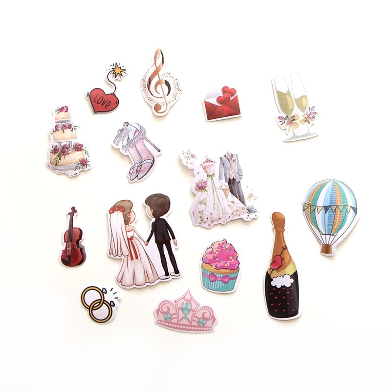 Wedding Stickers 68pcs Craft Decors Wedding Stickers 68pcs Craft Decors