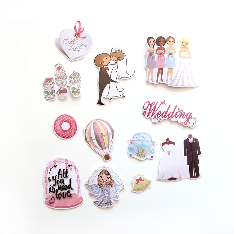 Wedding Stickers 68pcs Craft Decors Wedding Stickers 68pcs Craft Decors