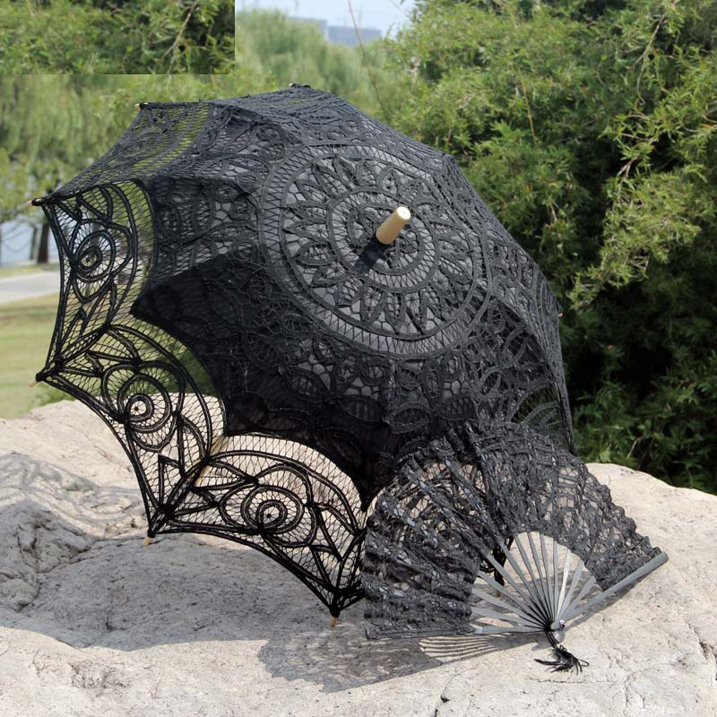Wedding Umbrella and Fan Set Wedding Umbrella and Fan Set
