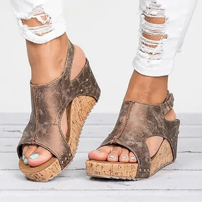 Wedge Heels Platform Sandals Wedge Heels Platform Sandals