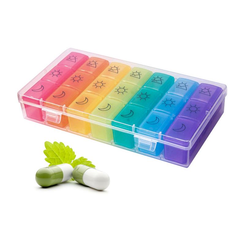 Week Pill Box 21-Grid Medicine Box Week Pill Box 21-Grid Medicine Box