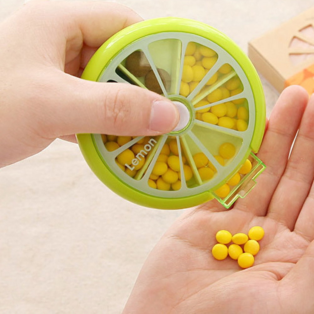 Weekly Pill Box Round Container Weekly Pill Box Round Container