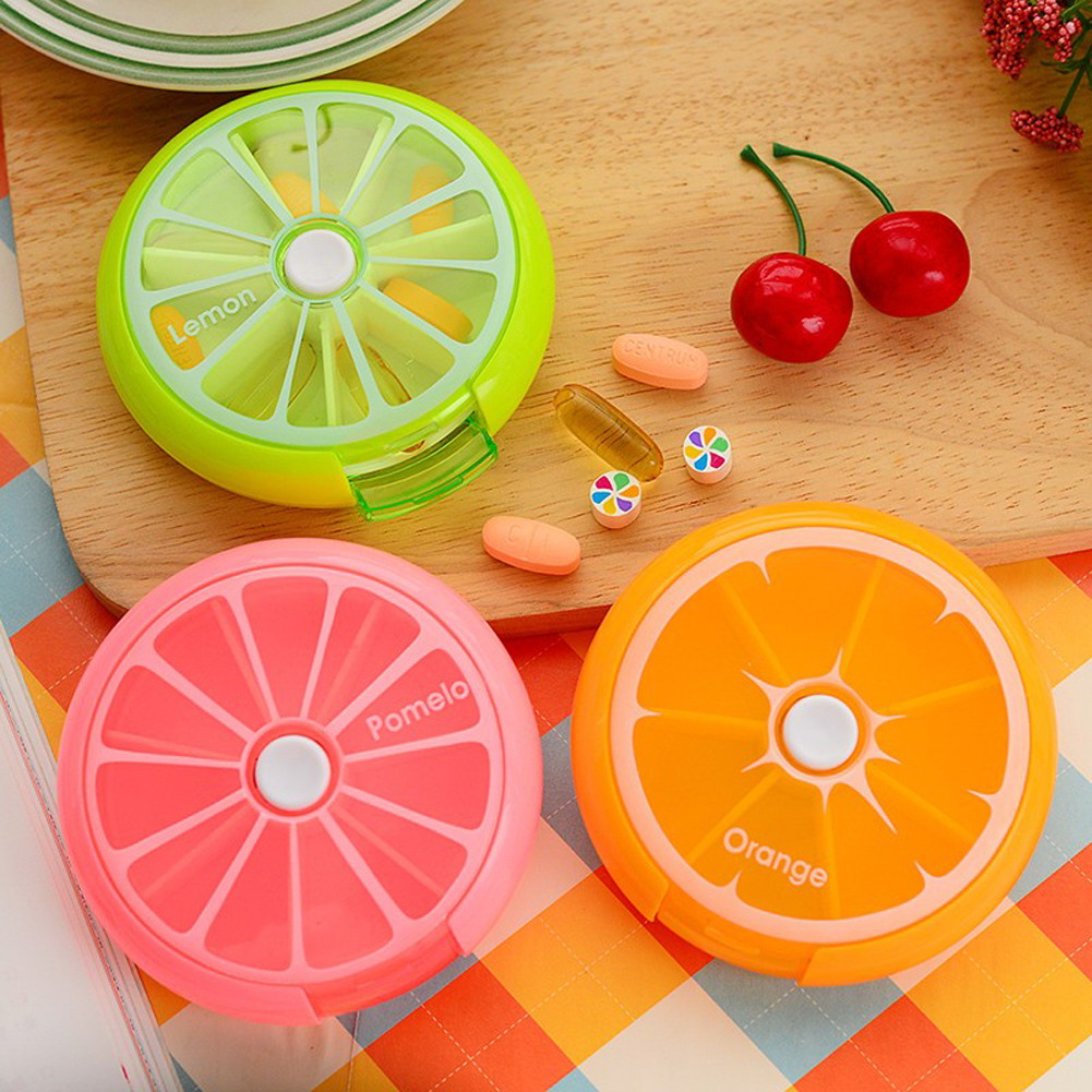 Weekly Pill Box Round Container Weekly Pill Box Round Container