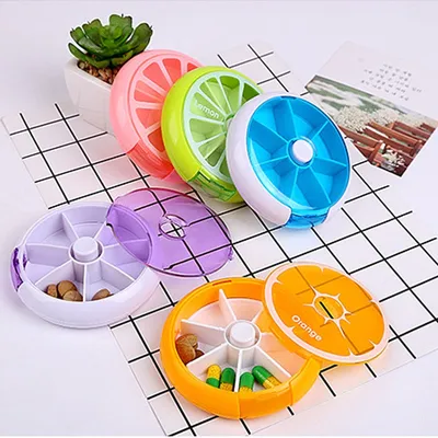 Weekly Pill Organizer Rotating Holder Weekly Pill Organizer Rotating Holder