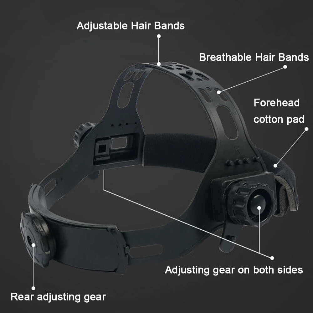 Welding Mask Solar Automatic Dimming Large View True Color 130℃ High Temperature Resistant Welder Auto Darkening