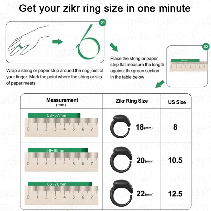 Weslamic Smart Tasbeeh Zikr Ring Islamic Tally Digital Counter for Muslims Praise Prayer Reminder Magnetic Charging