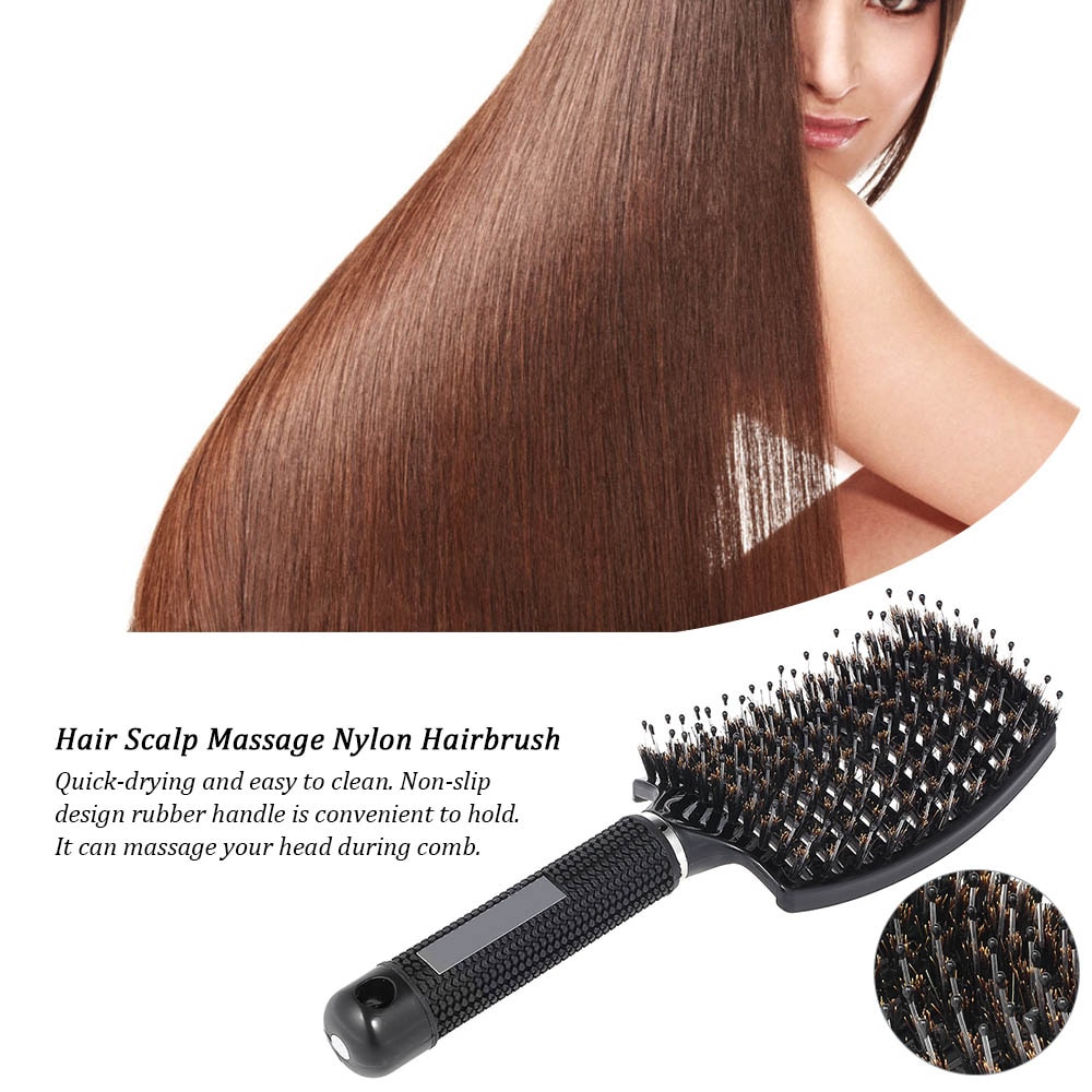 Wet Hair Brush Nylon Bristles Tool Wet Hair Brush Nylon Bristles Tool