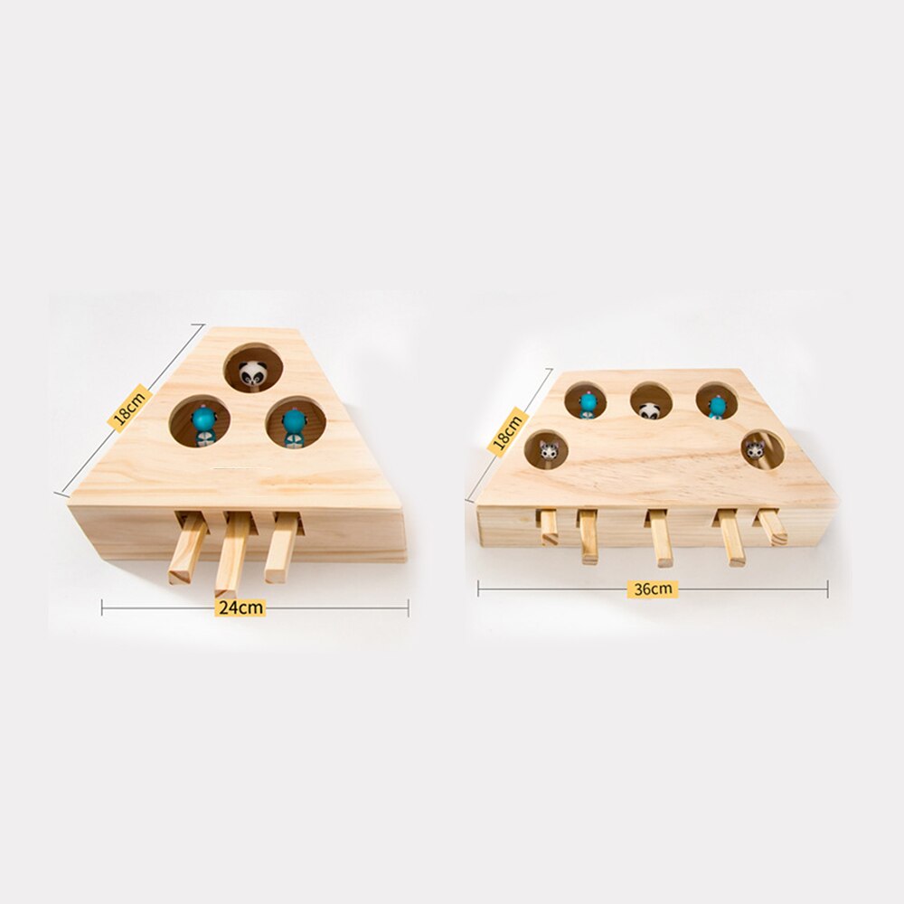 Whack A Mole Cat Toy Wooden Play Toy Whack A Mole Cat Toy Wooden Play Toy