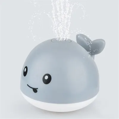 Whale Sprinkler Light Up Bath and Pool Toy