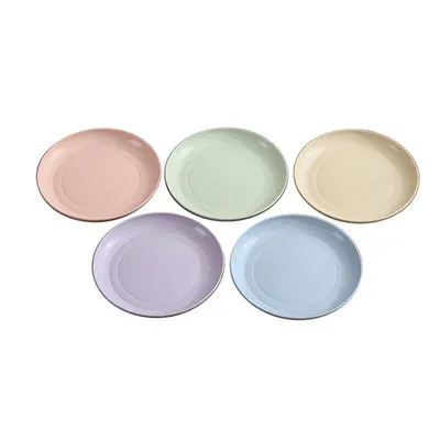 Wheat Straw Plates Eco-Friendly Dinnerware (5pcs)