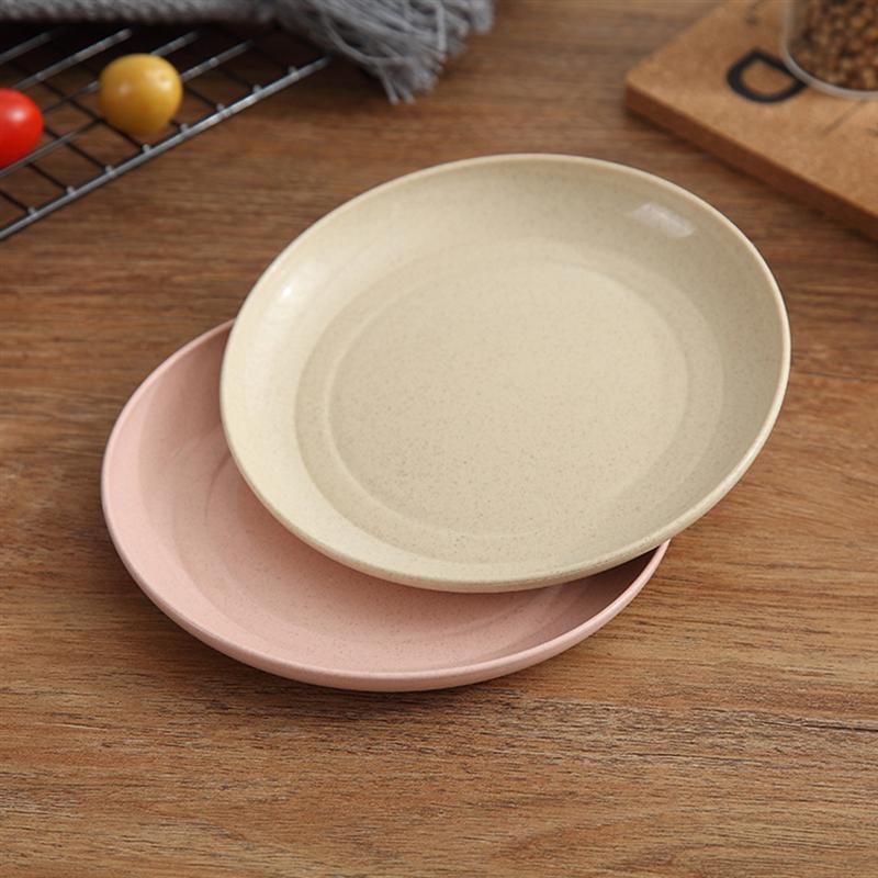 Wheat Straw Plates Eco-Friendly Dinnerware (5pcs)