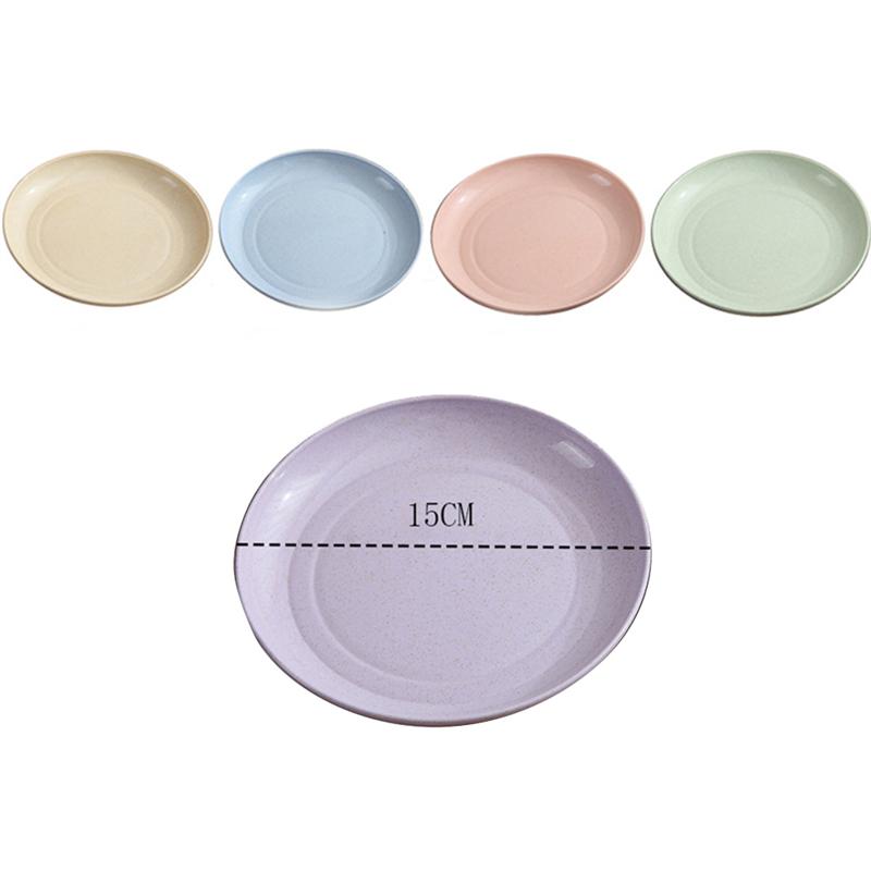 Wheat Straw Plates Eco-Friendly Dinnerware (5pcs)