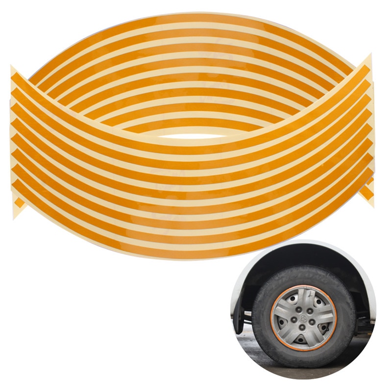 Wheel Stripes Reflective Decals (16 Pcs) Wheel Stripes Reflective Decals (16 Pcs)