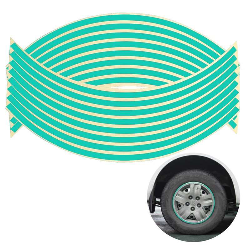 Wheel Stripes Reflective Decals (16 Pcs) Wheel Stripes Reflective Decals (16 Pcs)