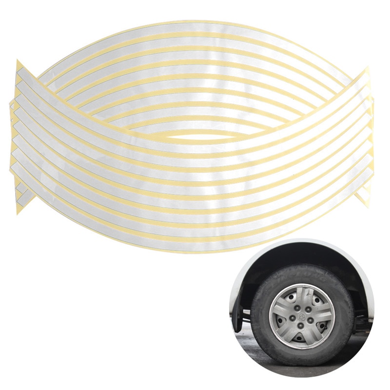 Wheel Stripes Reflective Decals (16 Pcs) Wheel Stripes Reflective Decals (16 Pcs)