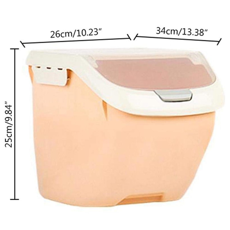 Wheeled 10 KG Rice Storage Container