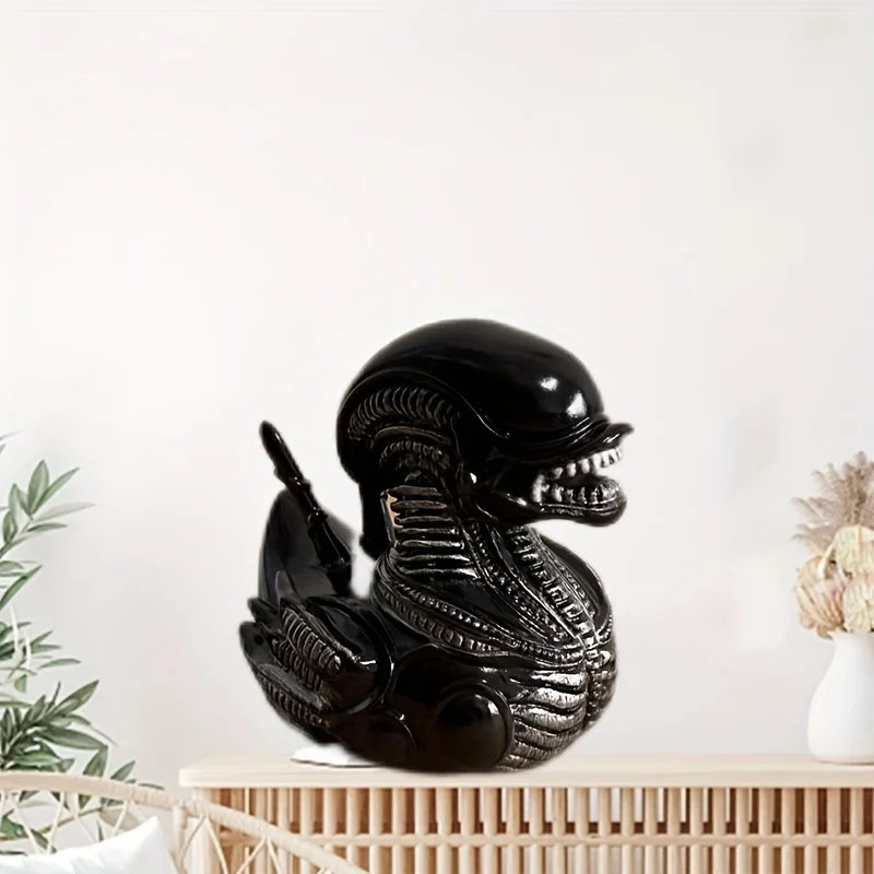 Whimsical Creative Alien Series Movie Duck Novelty Toy Evil Prank Duck Party Desktop Resin Ornament Holiday Parties Gift