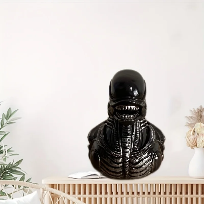 Whimsical Creative Alien Series Movie Duck Novelty Toy Evil Prank Duck Party Desktop Resin Ornament Holiday Parties Gift