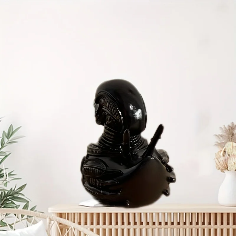 Whimsical Creative Alien Series Movie Duck Novelty Toy Evil Prank Duck Party Desktop Resin Ornament Holiday Parties Gift