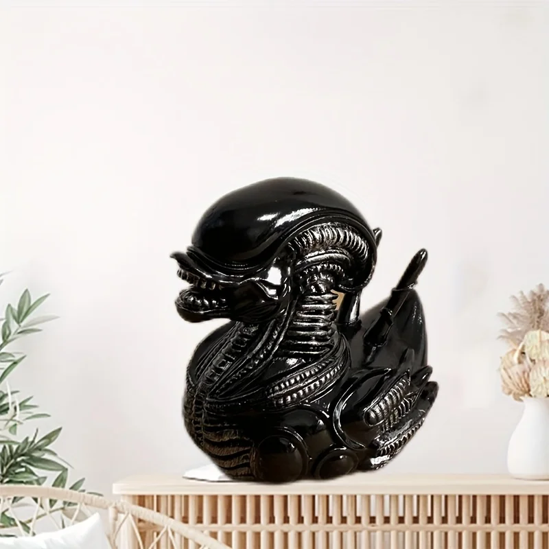 Whimsical Creative Alien Series Movie Duck Novelty Toy Evil Prank Duck Party Desktop Resin Ornament Holiday Parties Gift