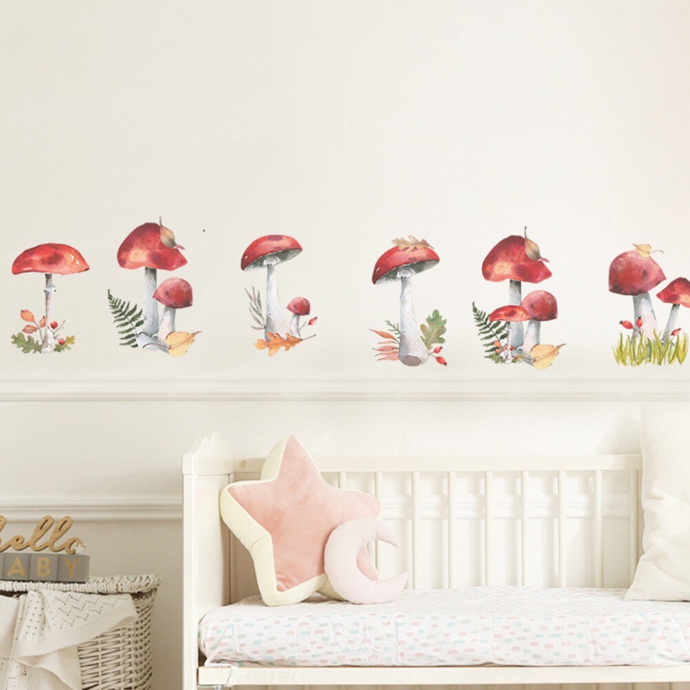 Whimsical PVC Mushroom Wall Stickers Whimsical PVC Mushroom Wall Stickers