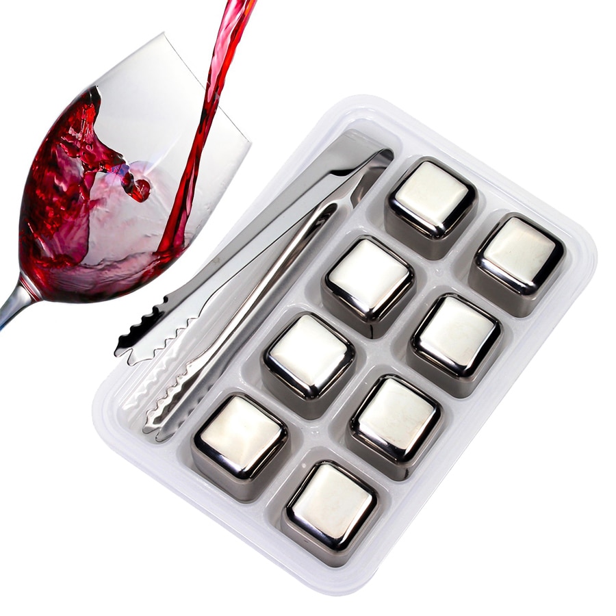 Whiskey Rocks Stainless Steel Ice Cubes Whiskey Rocks Stainless Steel Ice Cubes