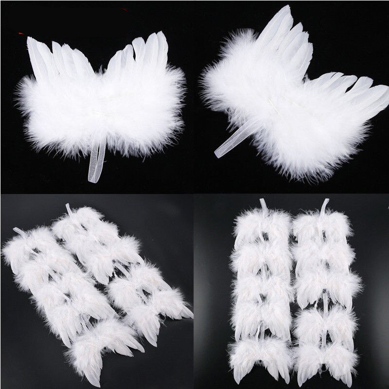White Angel Wings Christmas Ornament (10 pcs) White Angel Wings Christmas Ornament (10 pcs)
