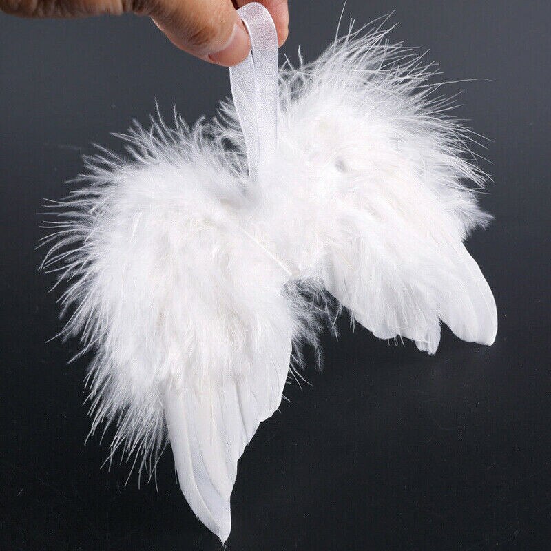 White Angel Wings Christmas Ornament (10 pcs) White Angel Wings Christmas Ornament (10 pcs)