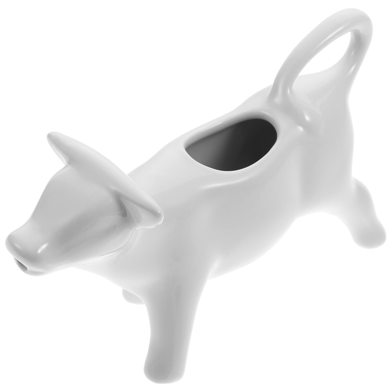 White Ceramic Cow Creamer Pitcher