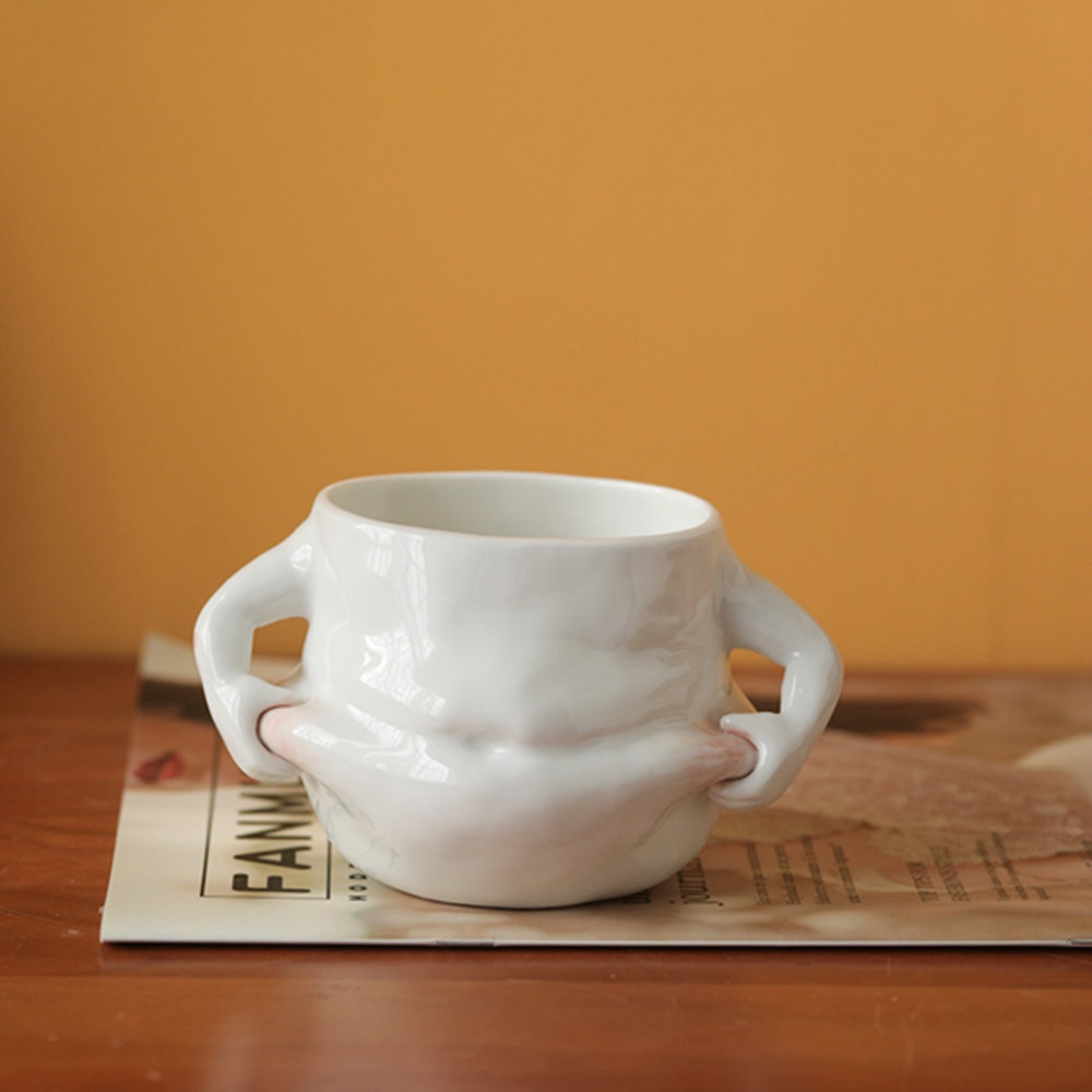 White Ceramic Fat Belly Mug White Ceramic Fat Belly Mug