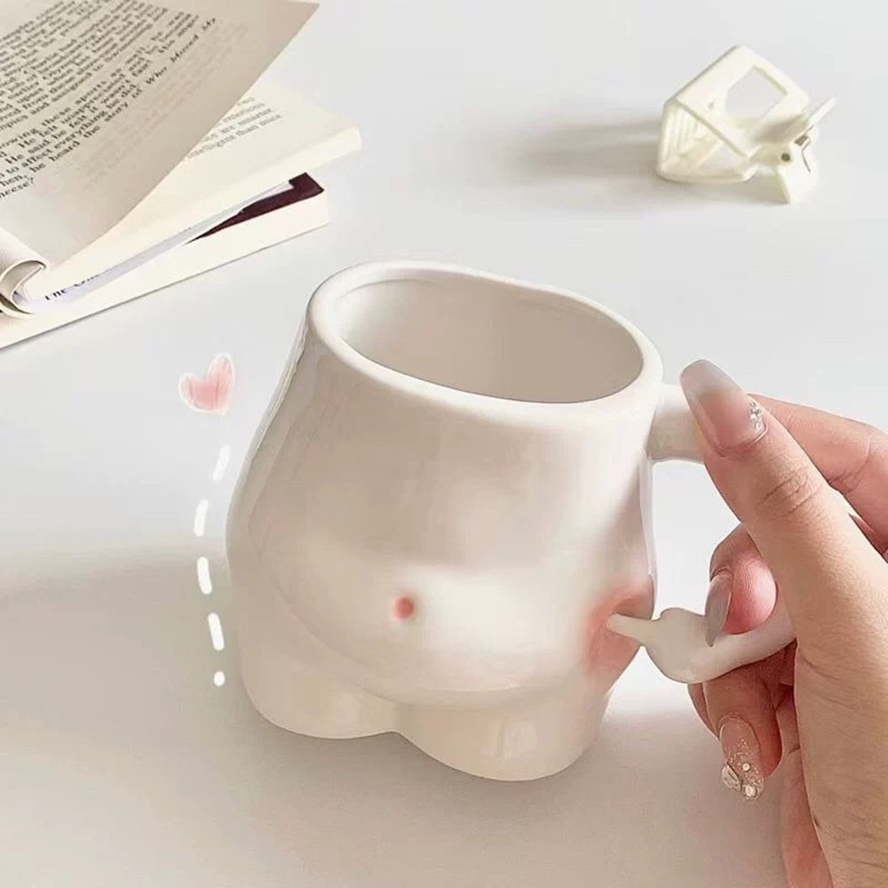 White Ceramic Fat Belly Mug White Ceramic Fat Belly Mug