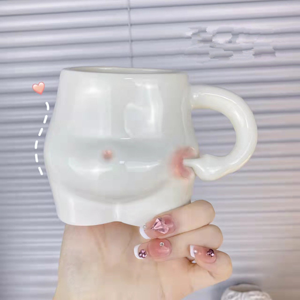 White Ceramic Fat Belly Mug White Ceramic Fat Belly Mug