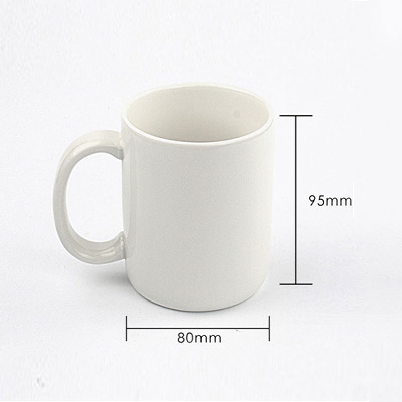 White Ceramic Middle Finger Coffee Mug
