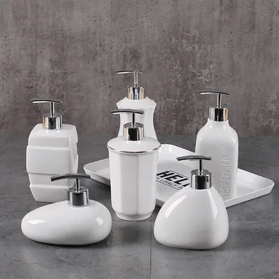 White Ceramic Soap Dispenser White Ceramic Soap Dispenser
