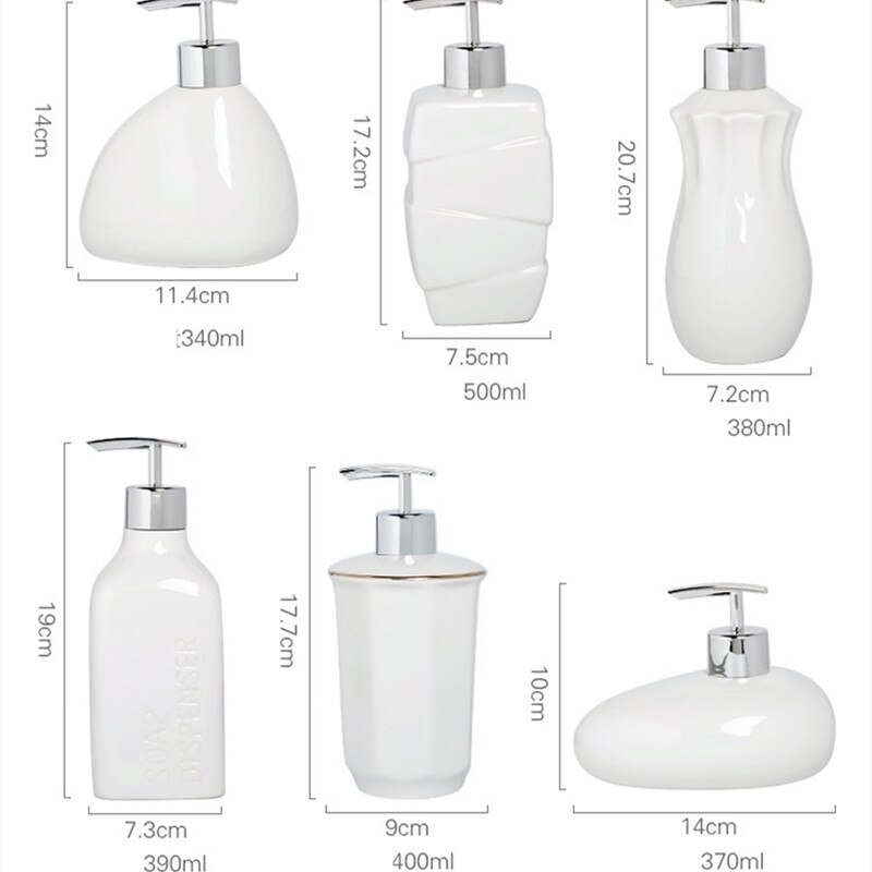 White Ceramic Soap Dispenser White Ceramic Soap Dispenser