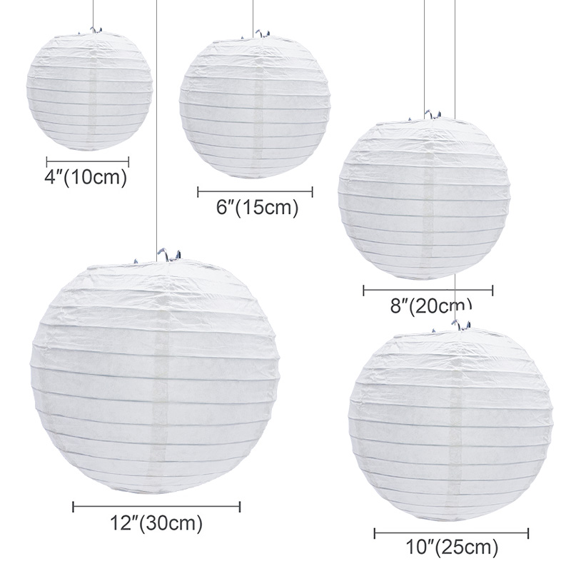 White Chinese Paper Lanterns (30 pcs) White Chinese Paper Lanterns (30 pcs)